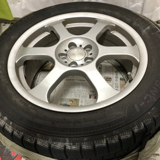 【値下げ 引取り限定】保管カバー付 スタッドレス 4本 アルミホイール 215/60/R17 NANKANG SNC-1