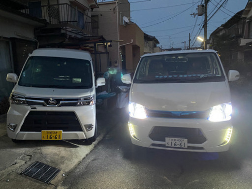 ２００系ハイエース3型標準のフロントエアロフレーダーマウス