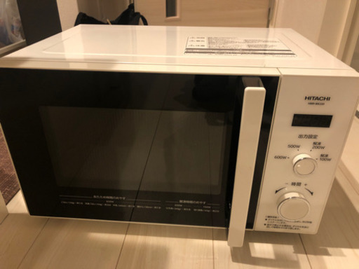 電子レンジ【HITACHI 2017年製】