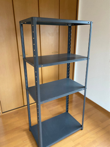 急募！スチール棚　大　ダークグレー