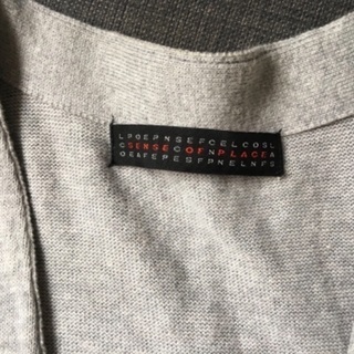 春先用のロングカーディガン(グレー)の画像