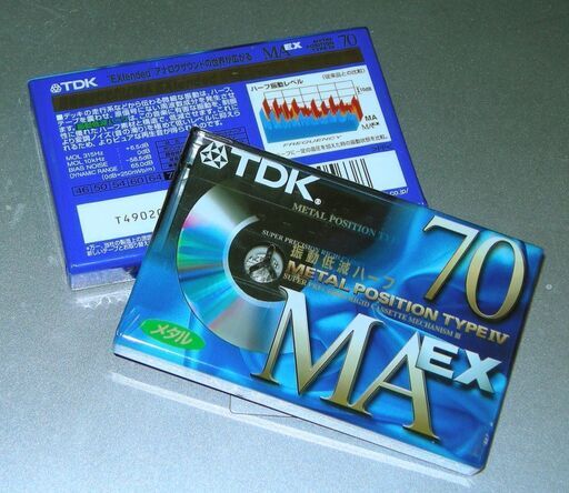 メタルカセットテープ　TDK MAEX70