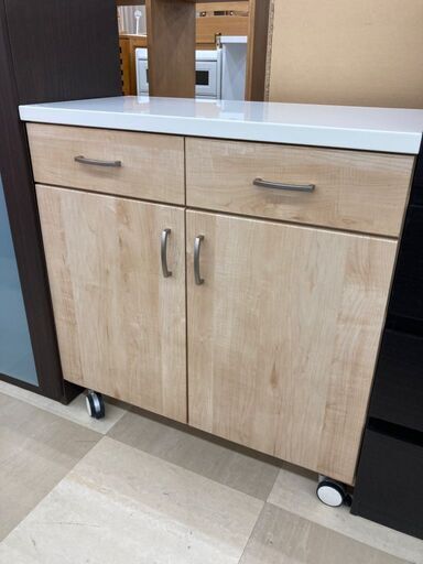 キャスター付き キッチンカウンター