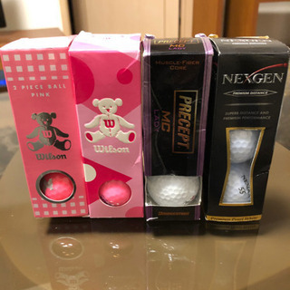 【新品/未使用】Wilson ベア　ゴルフボール　ピンク　レディース