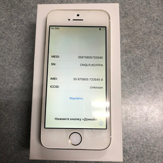 iPhone5s Gold 32GB docomo【ディスプレイ...