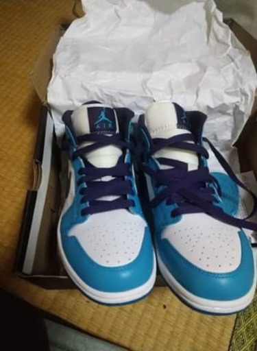 新品未使用★NIKE AIR JORDAN1★ブルーラグーン  