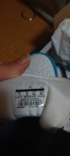 新品未使用★NIKE AIR JORDAN1★ブルーラグーン  