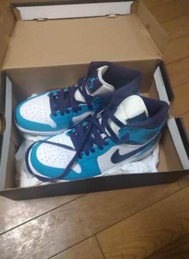 新品未使用★NIKE AIR JORDAN1★ブルーラグーン  
