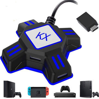 A319【新品未開封】キーボードマウス接続アダプター 　ゲームコンバーター　マウスコンバーター ゲーミングコントローラー変換 Nintendo Switch/Xbox/PS4/PS3対応 【日本語取扱説明書付き】の画像