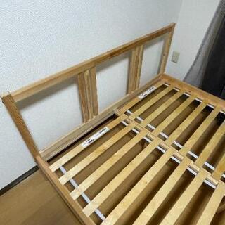 IKEA　ダブルベッドフレーム　すのこセットの画像