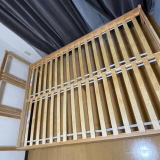 IKEA　ダブルベッドフレーム　すのこセット