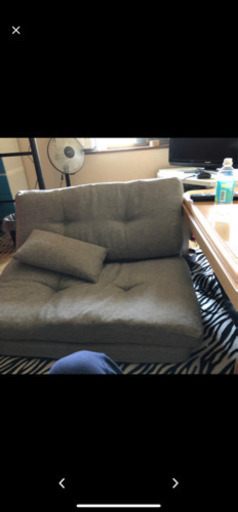 ソファー ベッド グレー