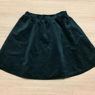 ⭐︎モスグリーンのミニフレアスカート⭐︎160 レディースSプチ...