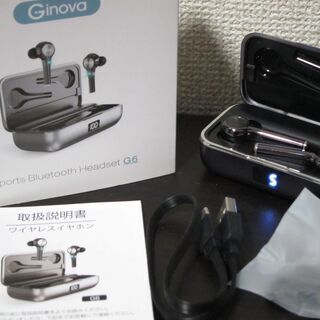 未使用。保管品。Ginova ワイヤレスイヤホン G6