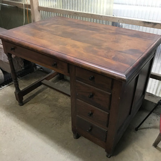 学習机　アンティークの画像