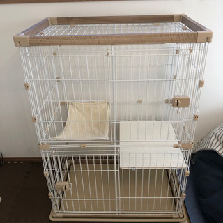 アイリスオーヤマ　猫用ゲージ　2段