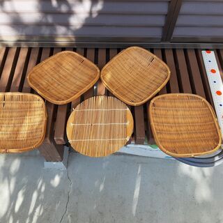 無料　竹ざる　竹すだれ　和風インテリア