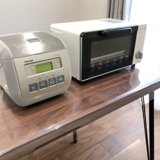 【美品】炊飯器(3合)、オーブントースターセット 一人暮らし