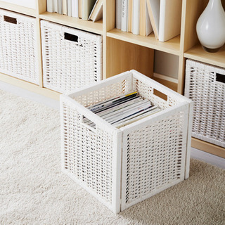 IKEA 白いバスケット　4個セットの画像