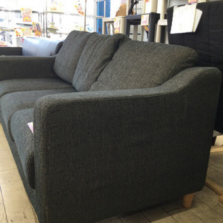 1/4 【人気なスタンダードデザイン✨】 福岡東区 定価¥48,900 3P ソファ ソファー 3人掛け 椅子 モダン ファブリック おしゃれ ダークグレー クール 1/4 【人気なスタンダードデザイン✨】 福岡東区 定価¥48,900 3P