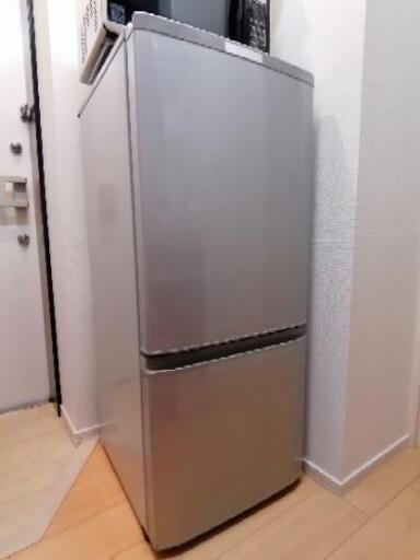 【中古冷蔵庫1000円！】MITSUBISHI　冷凍冷蔵庫　MR-P15Z-S1　146L　2ドア　右開き