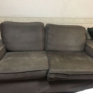 【2/18まで】2人掛けソファー　IKEA シーヴィク , オッ...