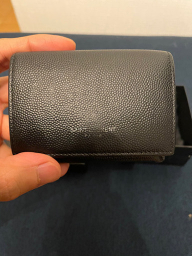 【大人気ミニウォレット】サンローラン　三つ折り財布　ミニウォレット 箱付き