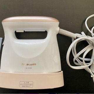 【中古】Panasonic 衣類スチーマー ピンクゴールド調 N...