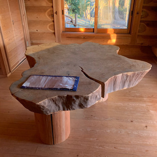 一枚板テーブル（イチョウの木）