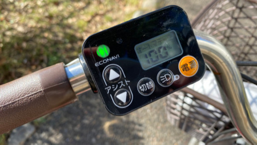 [中古] パナソニック電動自転車 後ろ乗せチャイルドシート付き