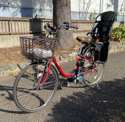 [中古] パナソニック電動自転車 後ろ乗せチャイルドシート付き