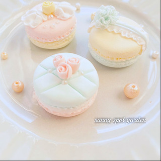 初心者様大歓迎♡『バイカラーのフラワーマカロン』 の画像