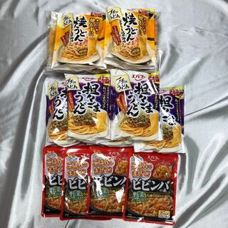 食品（カップヌードルやプチとうどん等）詰め合わせ　時短調理食材バラエティセットの画像