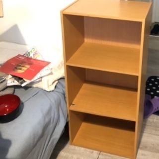 三段カラーボックス