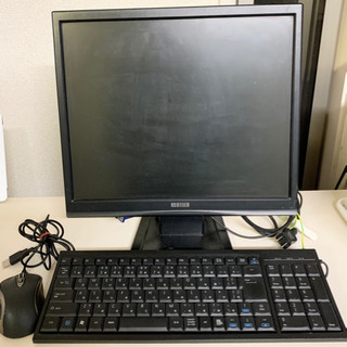 I-O DATA  17インチPCモニター ＋キーボード＋マウスセット