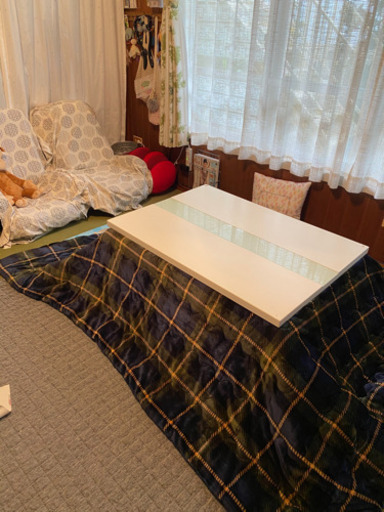※交渉中※コタツテーブル　ニトリこたつ掛け布団付き