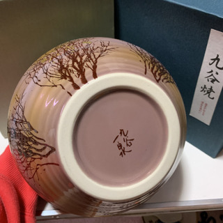 九谷焼 鶴 花瓶の画像
