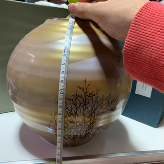九谷焼 鶴 花瓶の画像