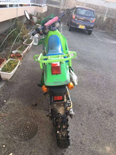 話し中　カワサキバイクKDX ジャンク