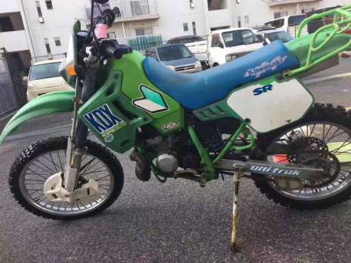 話し中　カワサキバイクKDX ジャンク