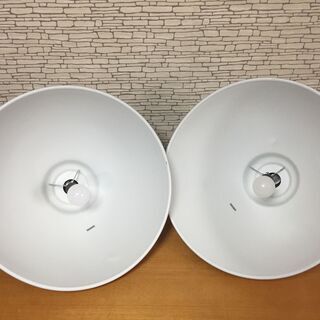 IKEA イケア FOTO ペンダントランプ シーリング照明 38cm2個セットの画像