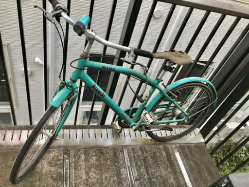 【要修理】ビアンキ自転車ロードバイククロスバイク　チェレステカラー