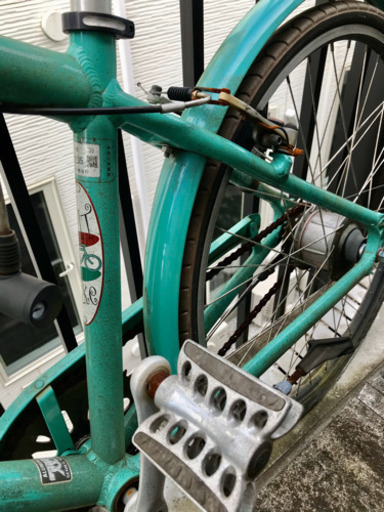 【要修理】ビアンキ自転車ロードバイククロスバイク　チェレステカラー