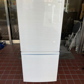 O 12-712 SHARP SJ-D14D-W ノンフロン冷凍冷蔵庫