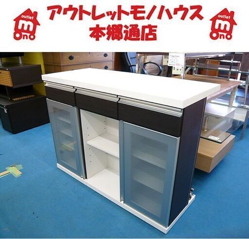 〇 札幌 バーカウンターテーブル 幅120㎝ 高さ86.5㎝ ニトリ バーカウンター モデナ キッチンカウンター 本郷通店