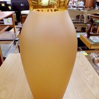 お値下げ！チェコ ガラス工芸 フラワーベース ボヘミアガラス