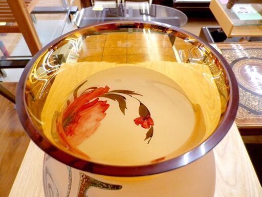 お値下げ！チェコ ガラス工芸 フラワーベース ボヘミアガラス カメニツキー シェノフ クリスタル 金彩 花瓶 花活 花生
