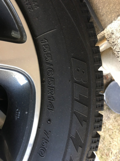 ブリザック/VRX 155/65R/14 スタッドレスホイールセット