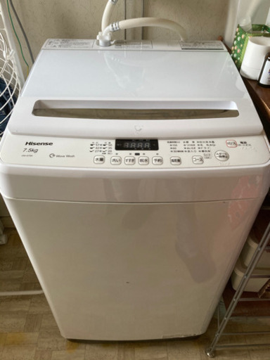 2019年製洗濯機ハイセンスHISens  ehw-g75a