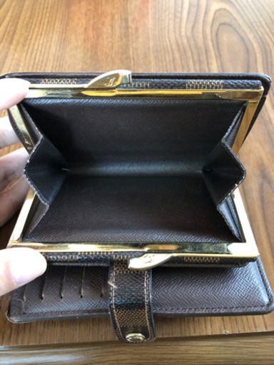 ダミエ　がま口財布
